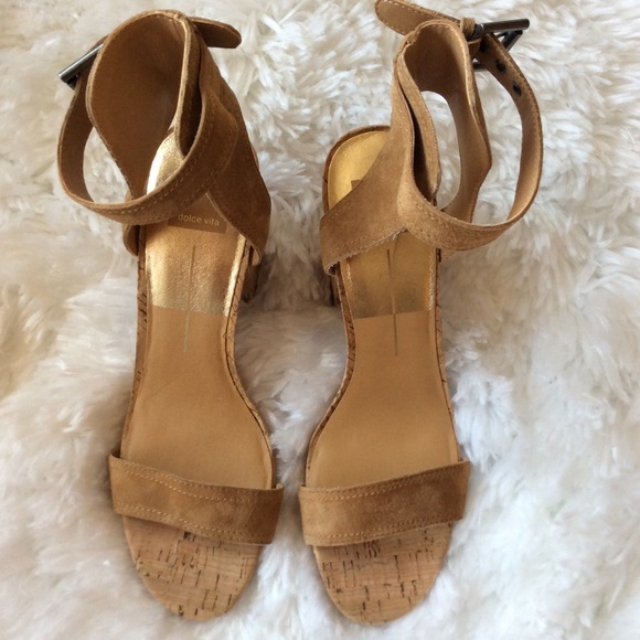 Dolce Vita Shoes - Dolce Vita ankle strap cork heel sandals.  New.